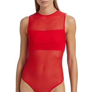Alice + Olivia red bodysuit